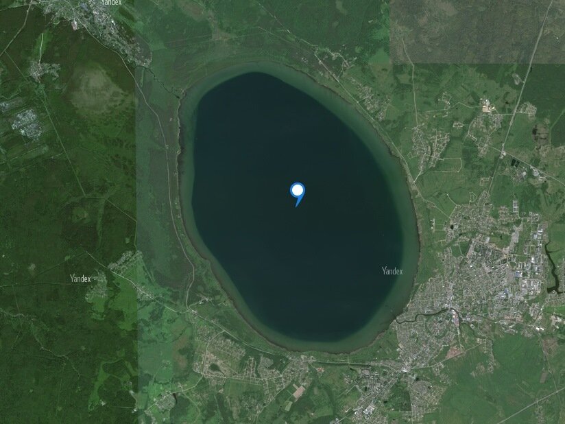 Плещеево озеро сверху