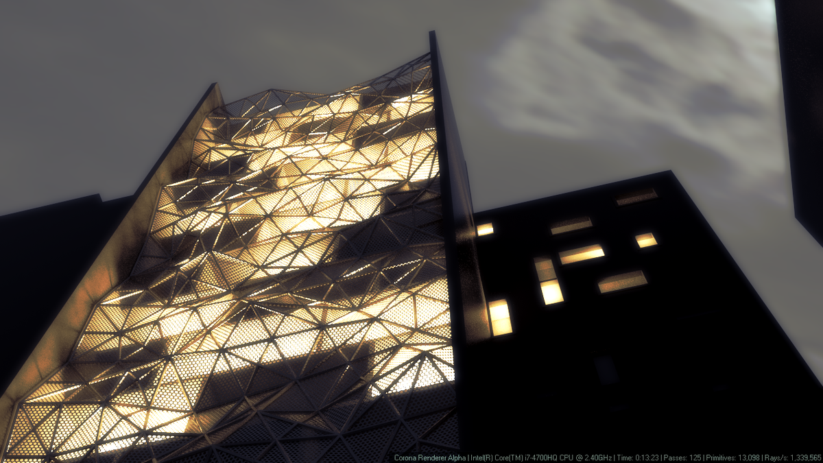 Работа сделана в 3д максе по гайду Артема Куприяненко еще в далеком 2015 году.