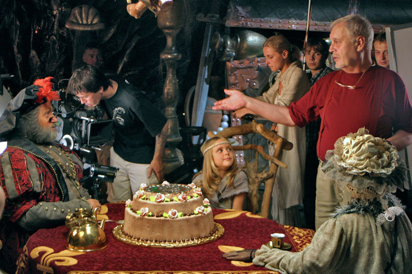 Кадры из фильма "Дюймовочка" 2007 г. по мотивам одноименной сказки Ханса Андерсена . Режиссер Леонид Нечаев.