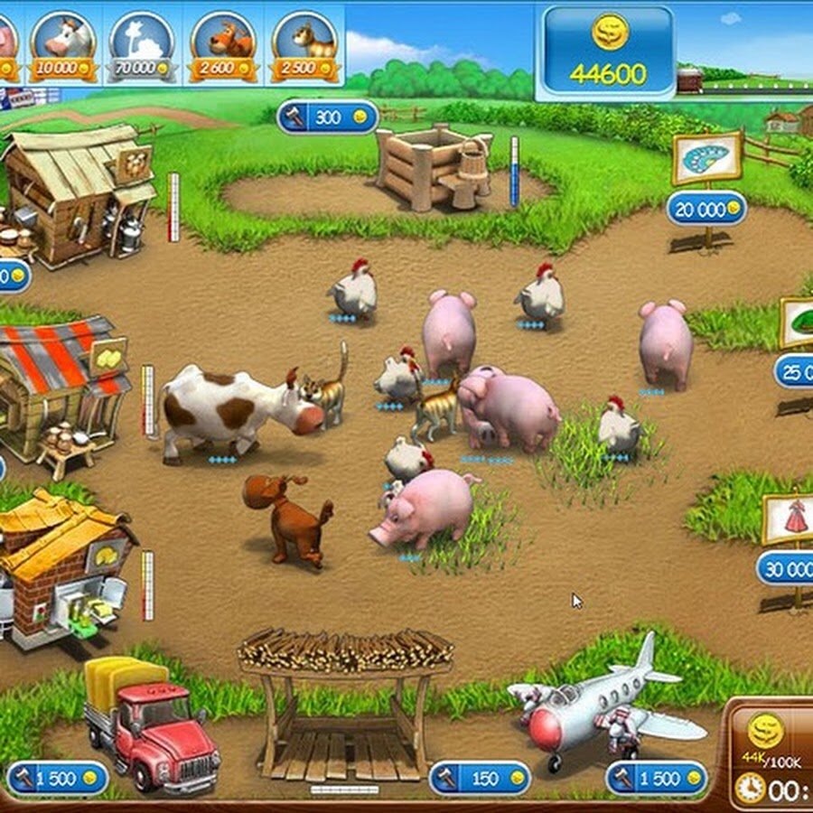 Начни играть сначала. Farm Frenzy. Весёлая ферма free. Веселая ферма антология. Веселая ферма меню.