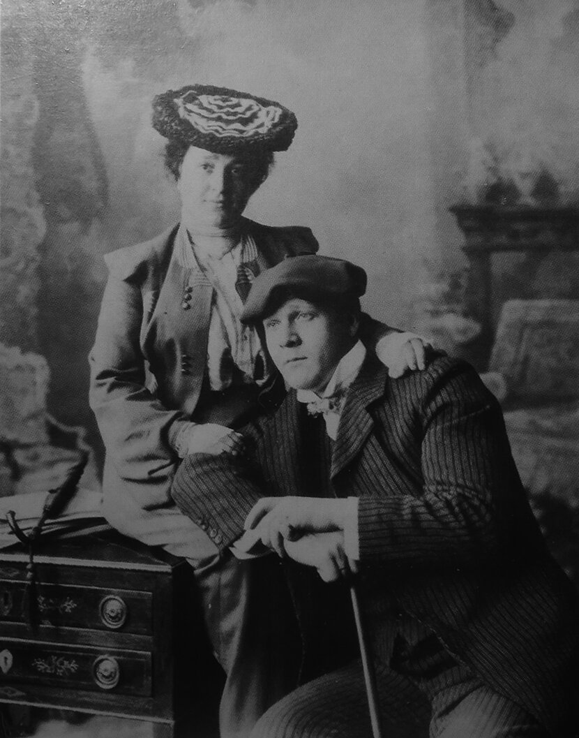 Фёдор Шаляпин с женой Иолой Игнатьевной. 1903 г.