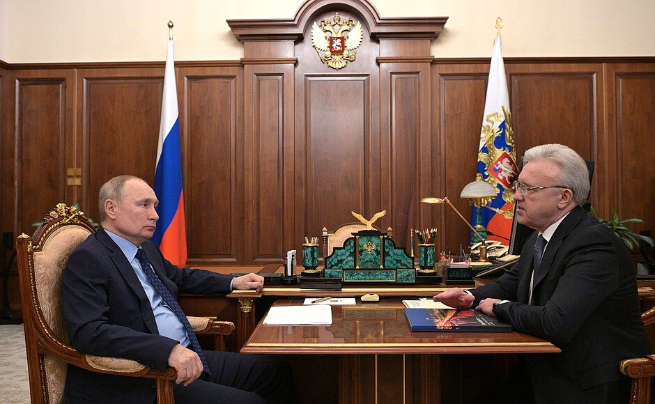 Владимир Путин и Александр Усс