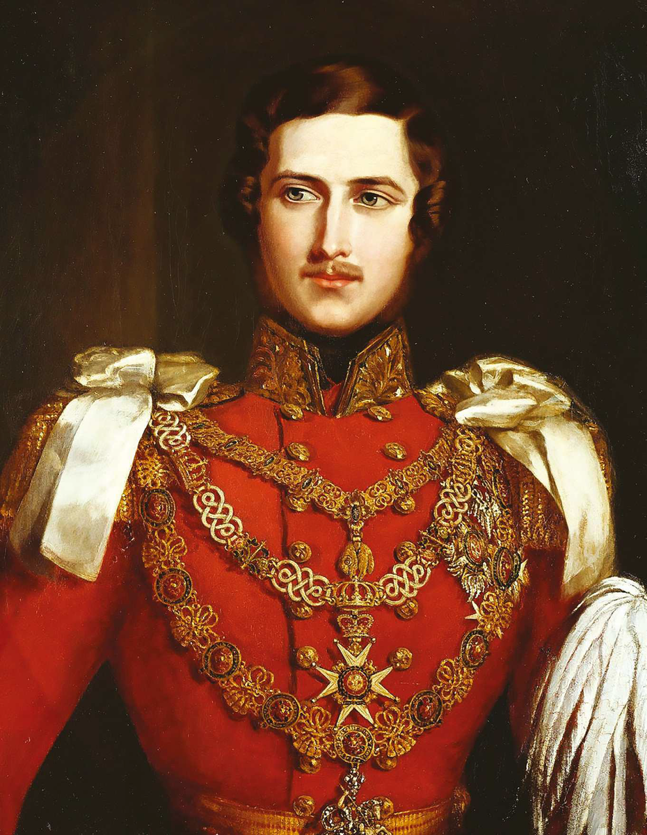 Artist John Partridge painted solo portraits of Albert and Victoria in 1840