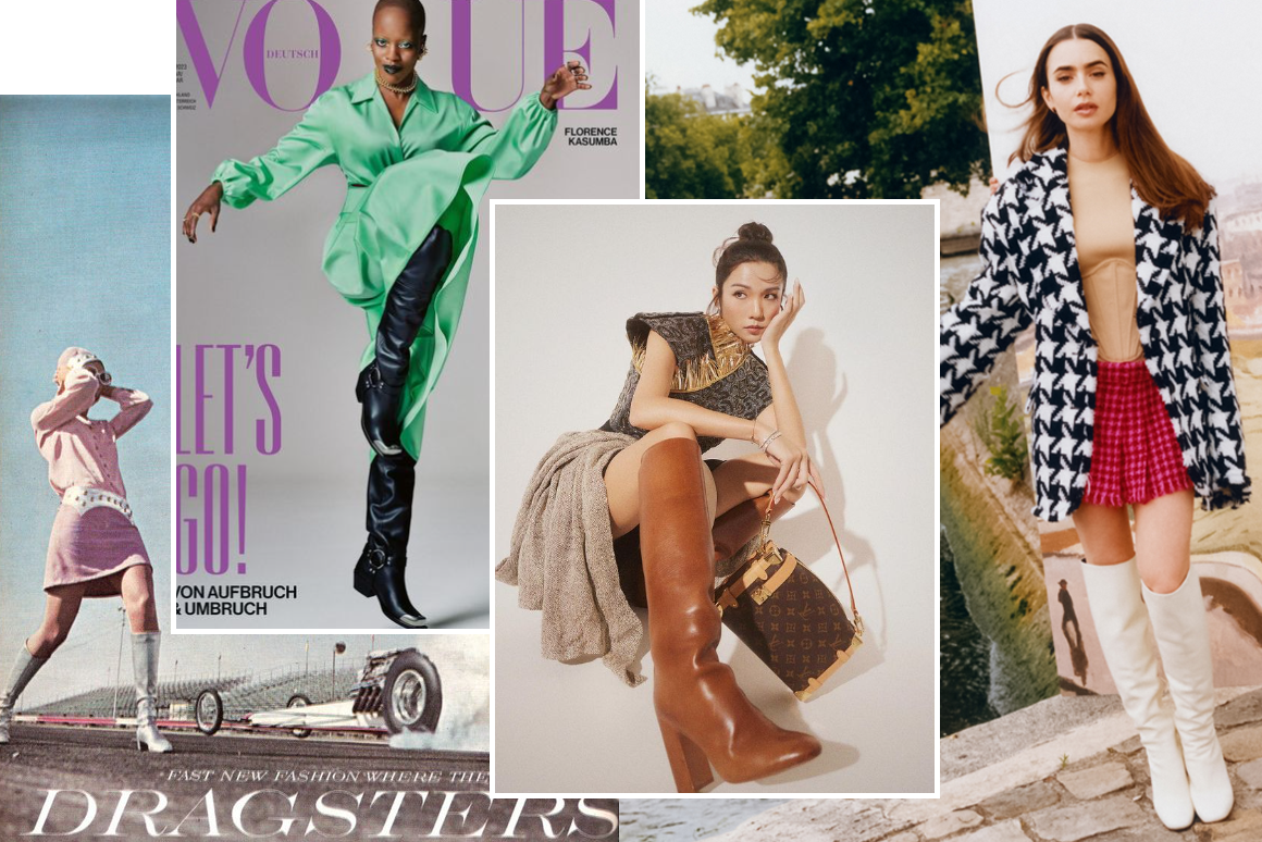 Vogue US, апрель1967; Vogue Германия, январь 2023; yoyokulala; Vogue Франция, декабрь 2022