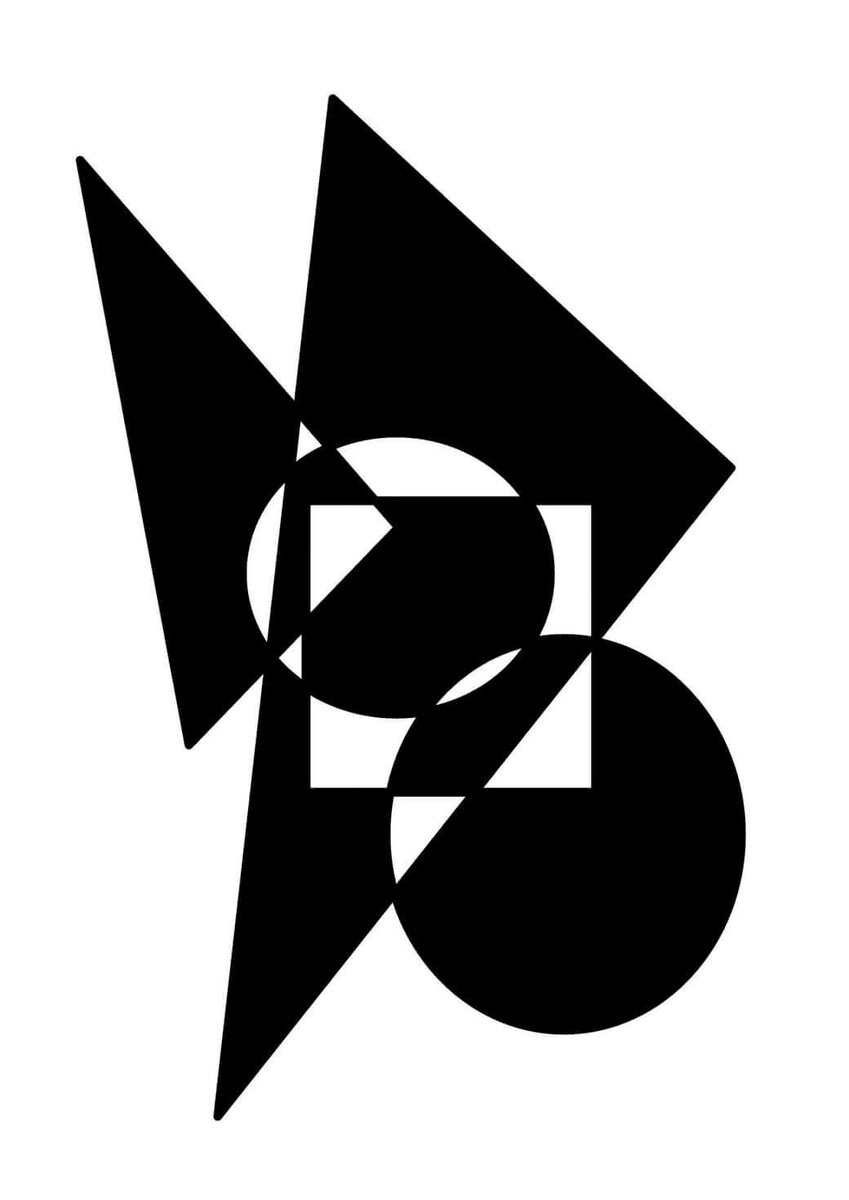 Классический пример композиции из базовых геометрический фигур