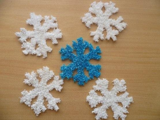 Цветы снежинки из лент канзаши / diy snowflake