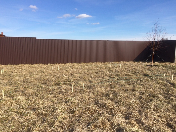 Разметка фундамента