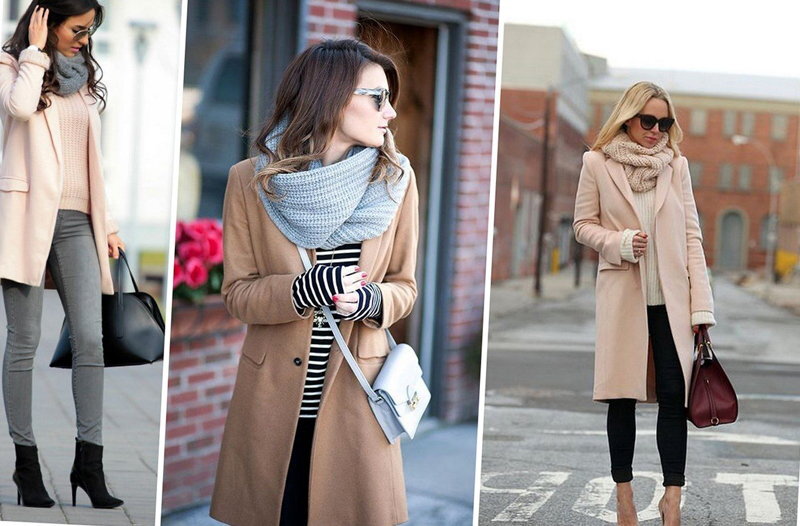 Как красиво носить шарф с пальто: ТОП стильных образов
