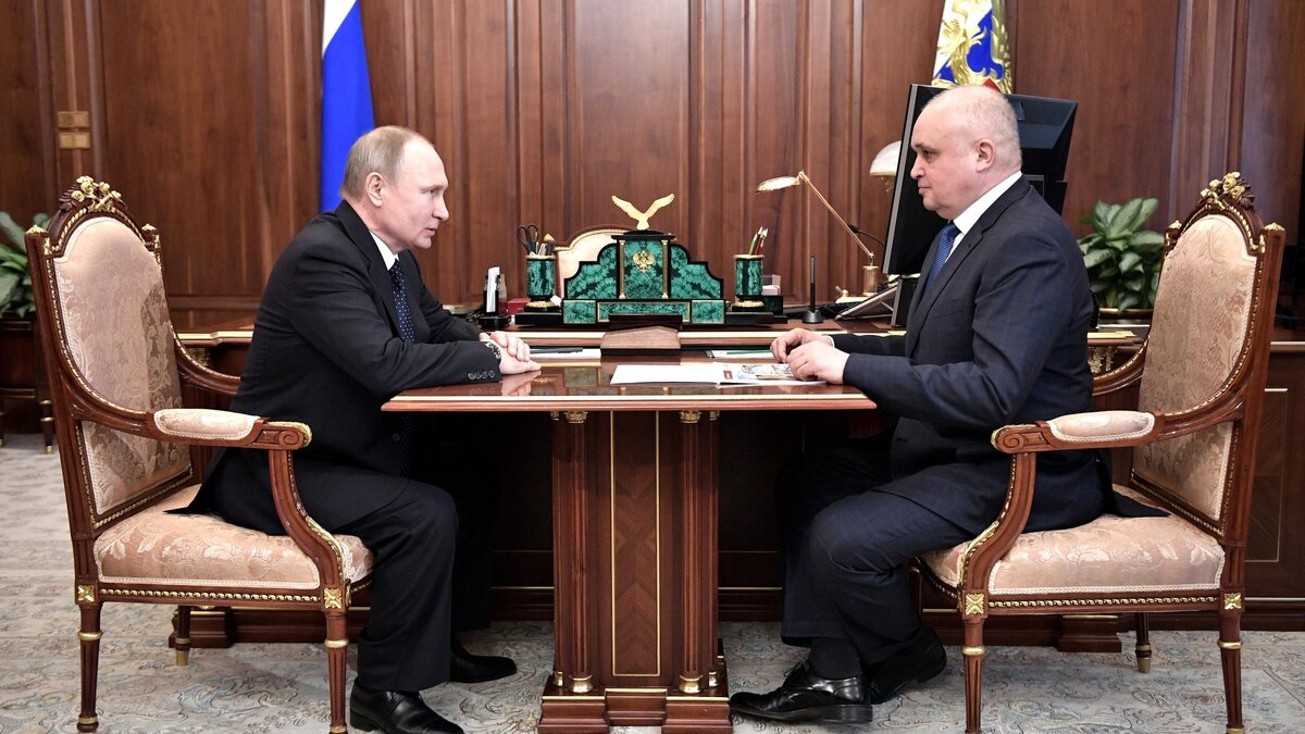 Владимир Путин и Сергей Цивилев фото: пресс-служба Кремля