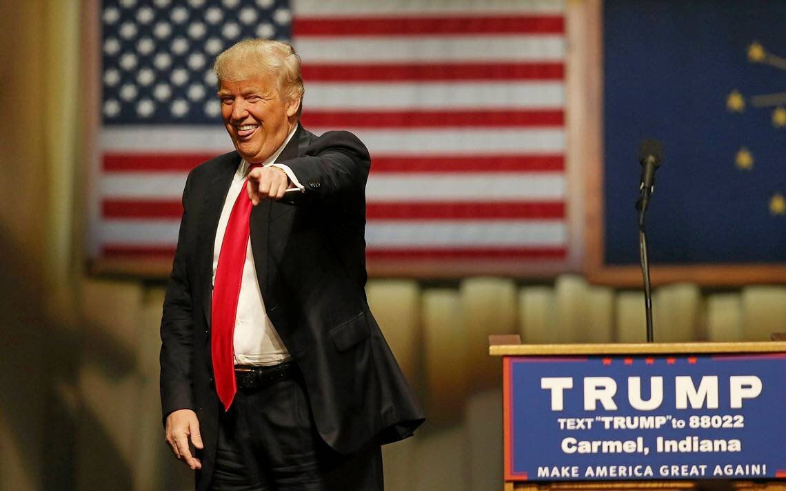 Дональд Трамп во время своей президентской компании