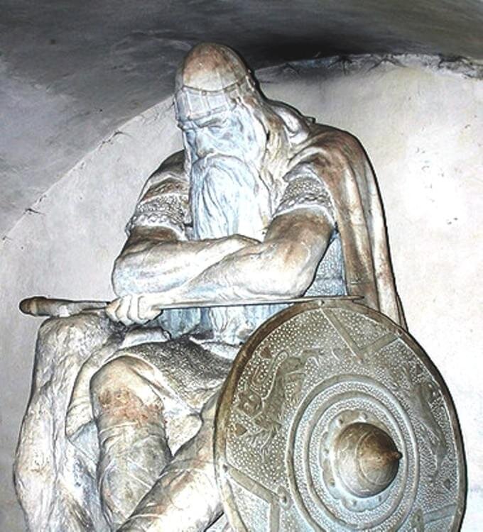 Статуя Хольгера Данске в замке Кронборг