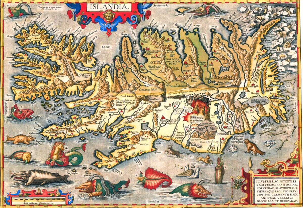 Исландия, напечатано в Антверпене, 1603