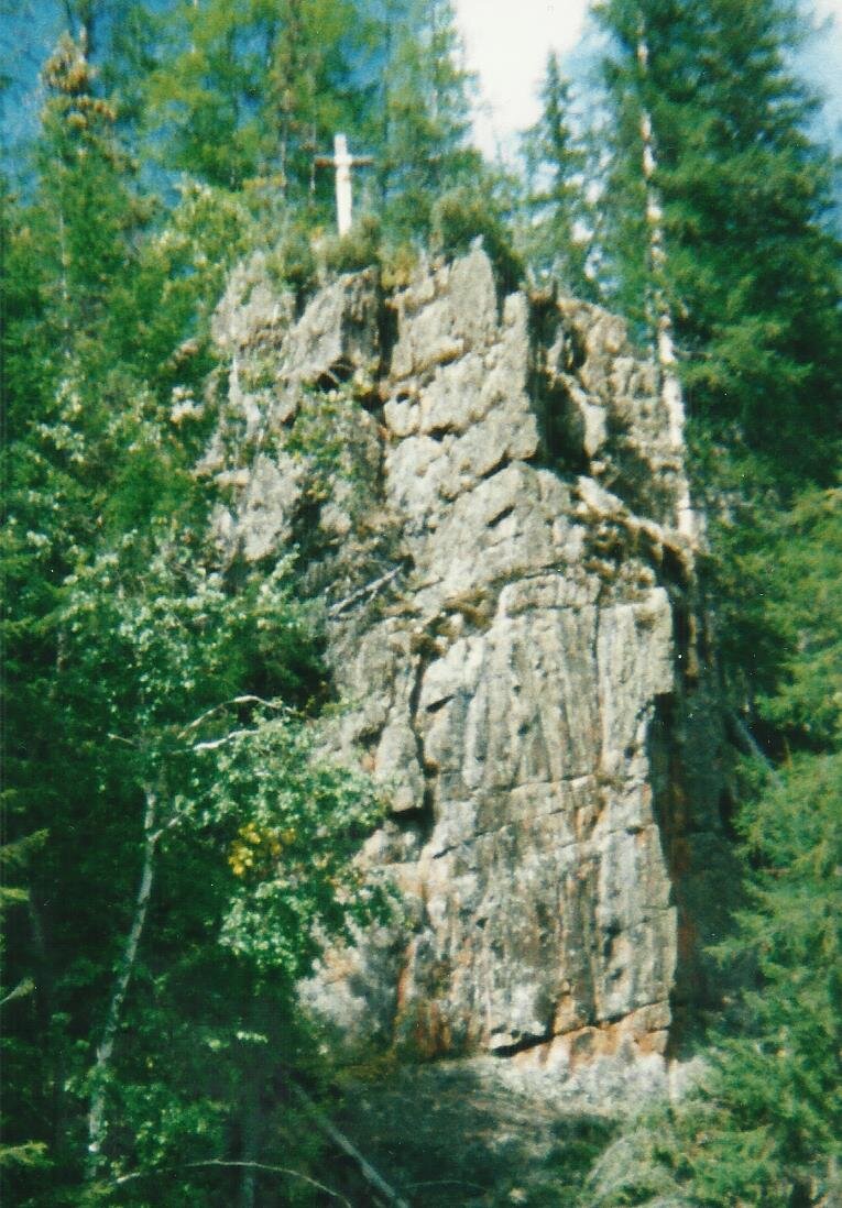 Общий вид креста в честь Первого Амурского похода 