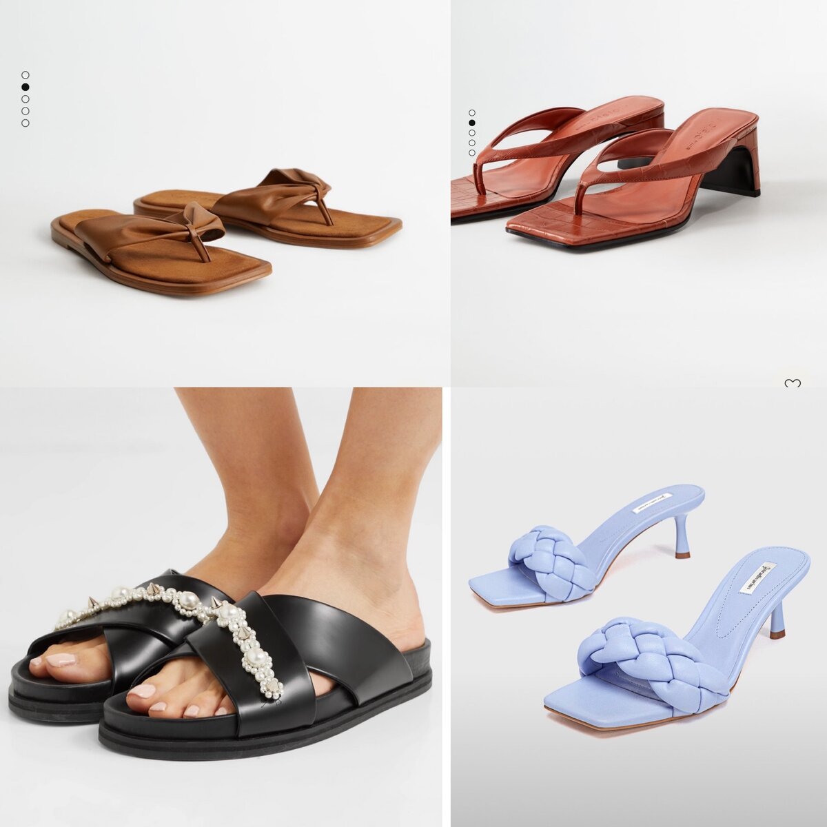 К вьетнамкам на плоском ходу относимся так же как и к шлепкам, а если есть каблук, то как к мюлям.