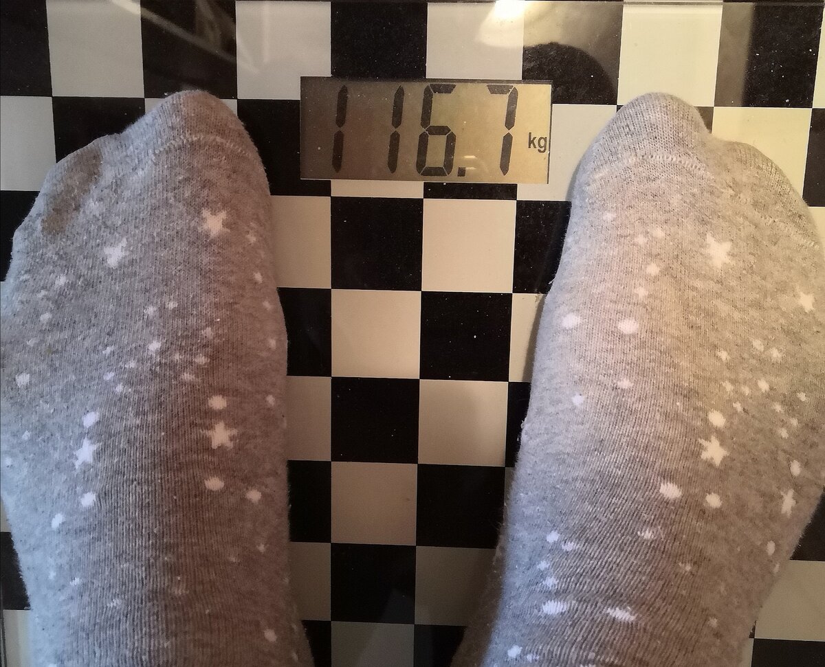 Эта фотка от 13 апреля, мой расчетный день взвешивания - понедельник
