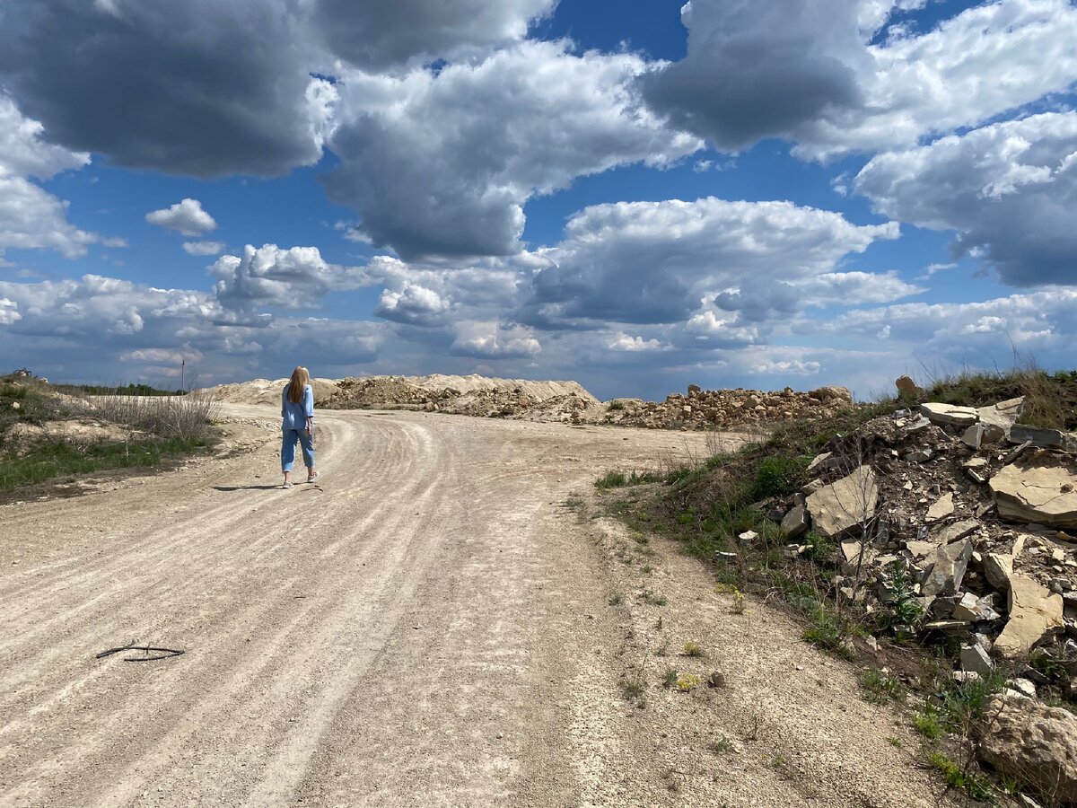 Падовский карьер в самарской области. Небо карьер.