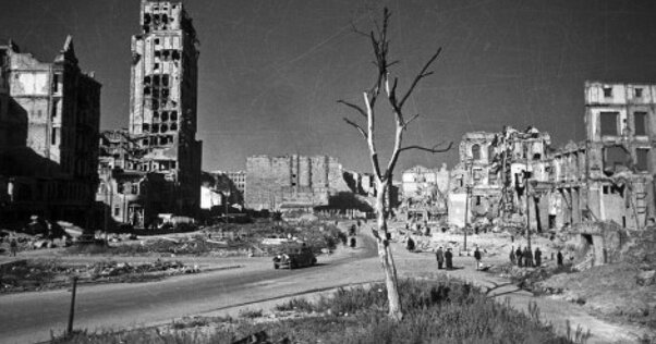 Так выглядели большие части Европы в 1945 году.