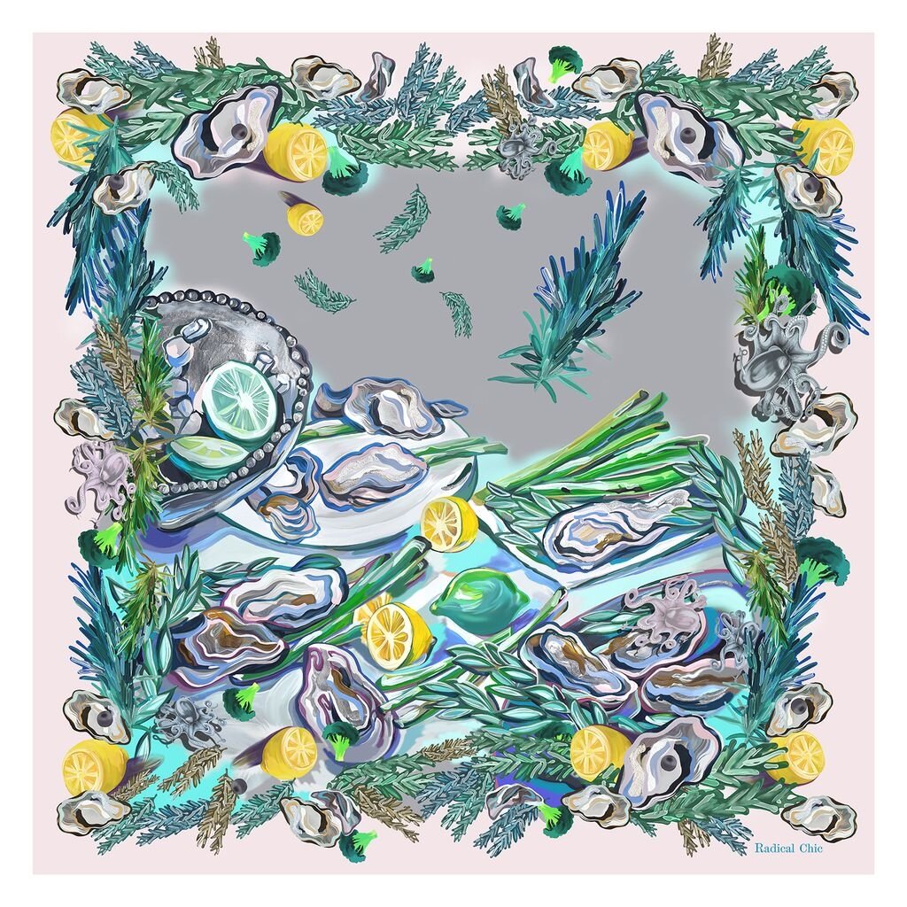  Платок "Oysters" Источник: https://radicalchic.ru/