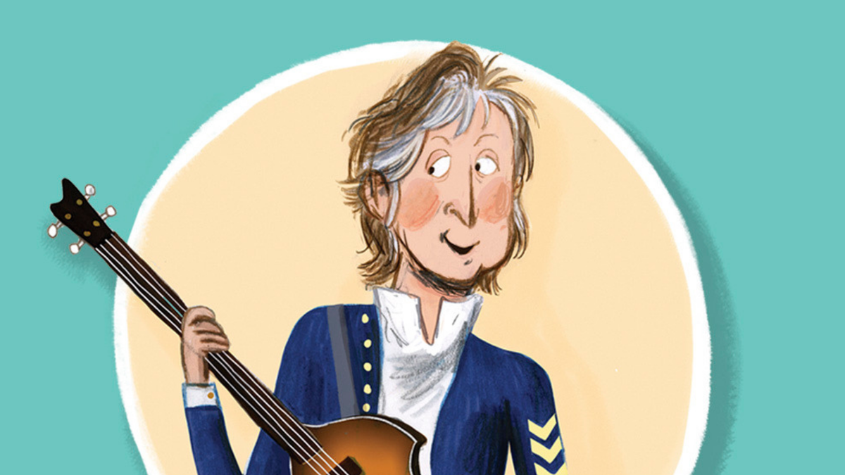 Узнали этого товарища с бас-гитарой? Да, это легендарный сэр Пол Маккартни. Он написал книгу для детей «Привет, Дедулет» (иллюстрация Кэтрин Дёрст)