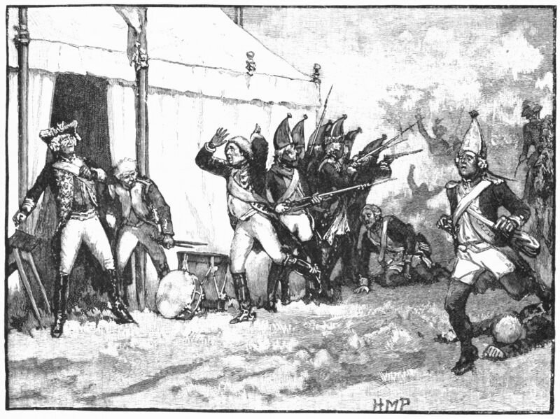 Сюрприз в лагере Фридриха Великого в битве при Хохкирхе 14 октября 1758 года (источник иллюстрации: gutenberg.org)