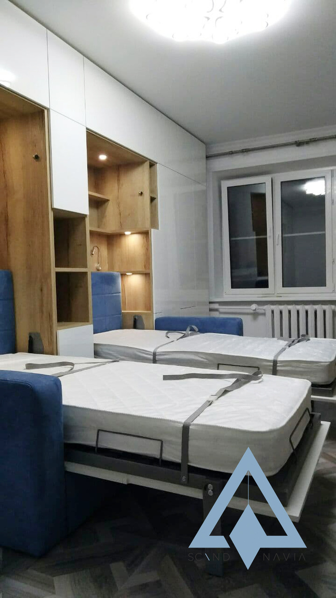 Шкаф кровать трансформер для двух детей