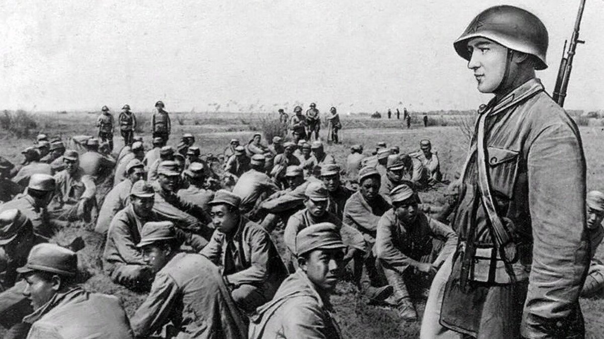 Пленные японцы после боёв на Халкин-Голе.