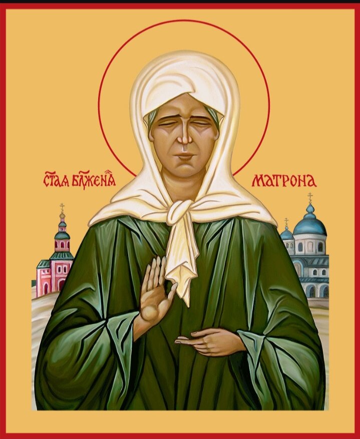 Святая блаженная Матрона Московская. Икона, фото uvelirnii.ru