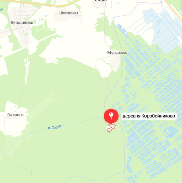Дорога от деревни Афанасьево до Коробейниково