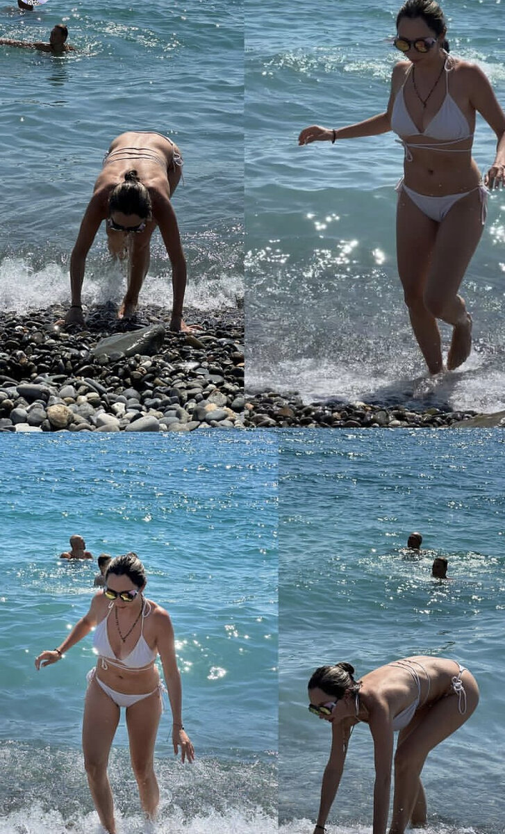    Елизавета Туктамышева надела белый купальник с завязкамиСоцсети Елизаветы Туктамышевой