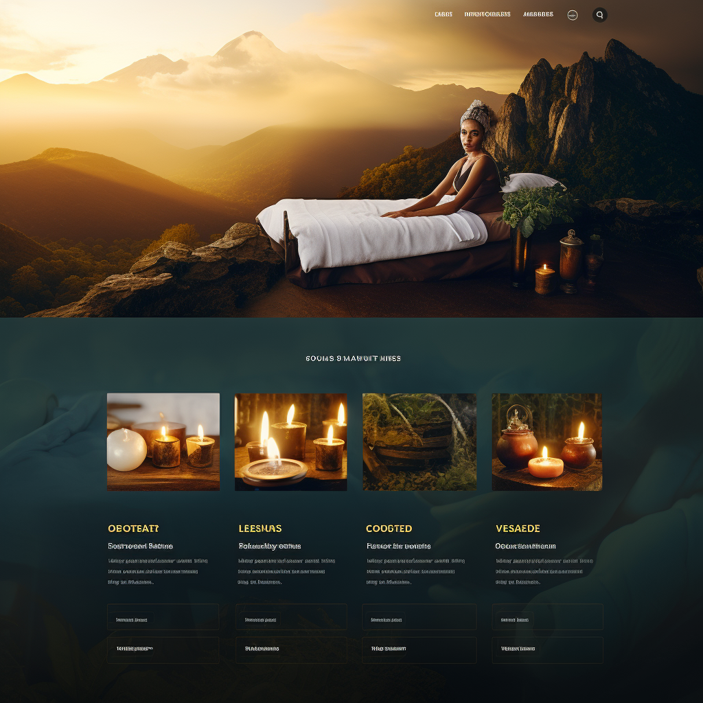 Создать сайт для массажиста, дизайн, идеи.