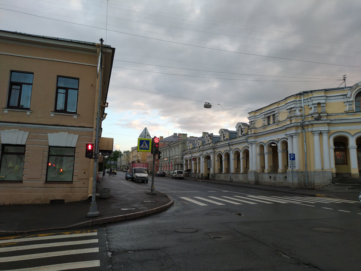 Улицы города Пушкин в центре