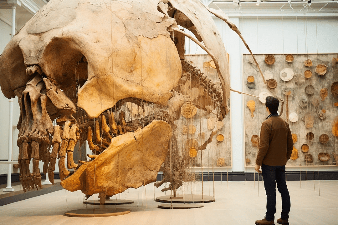    Необычные экспонаты палеонтологического музея / © Midjourney