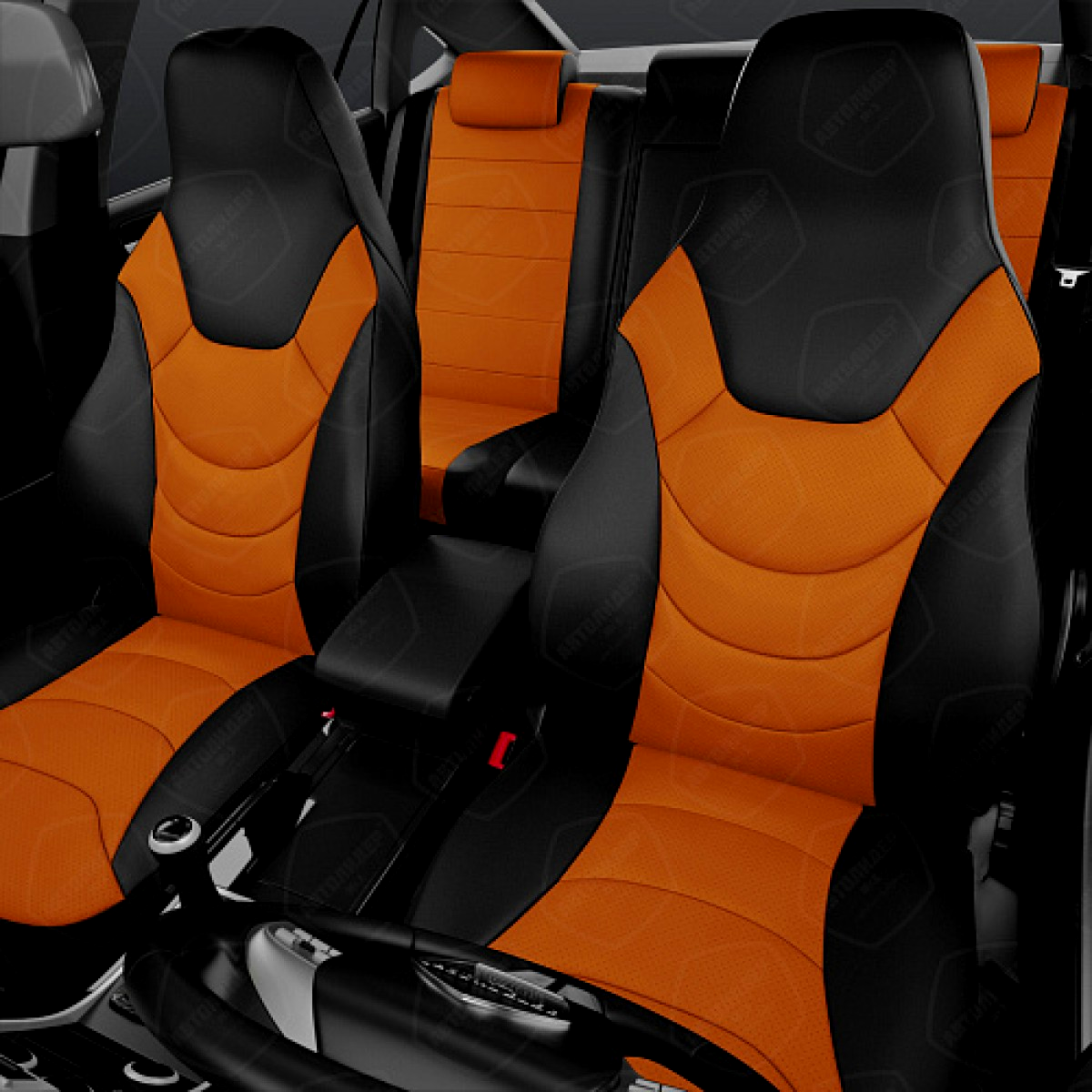 Вот так будут выглядеть сиденья Рекаро с установленными чехлами