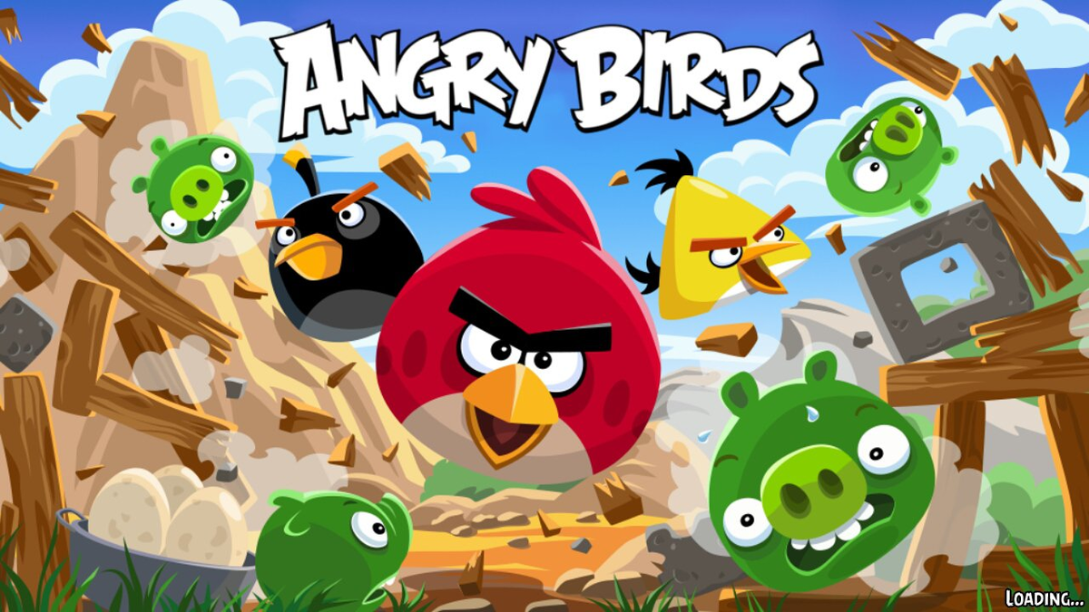 раскраска Angry Birds. Видео игры