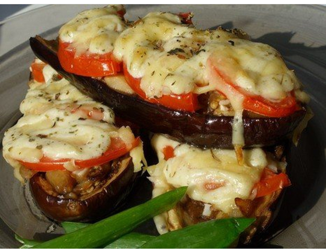 Запеченные баклажаны в духовке с помидорами и чесноком и сыром рецепт пошаговый с фото