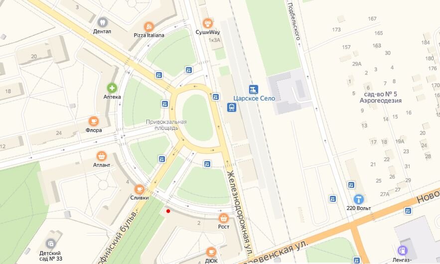 Где находится столовая , я обозначила на карте красной точкой. 