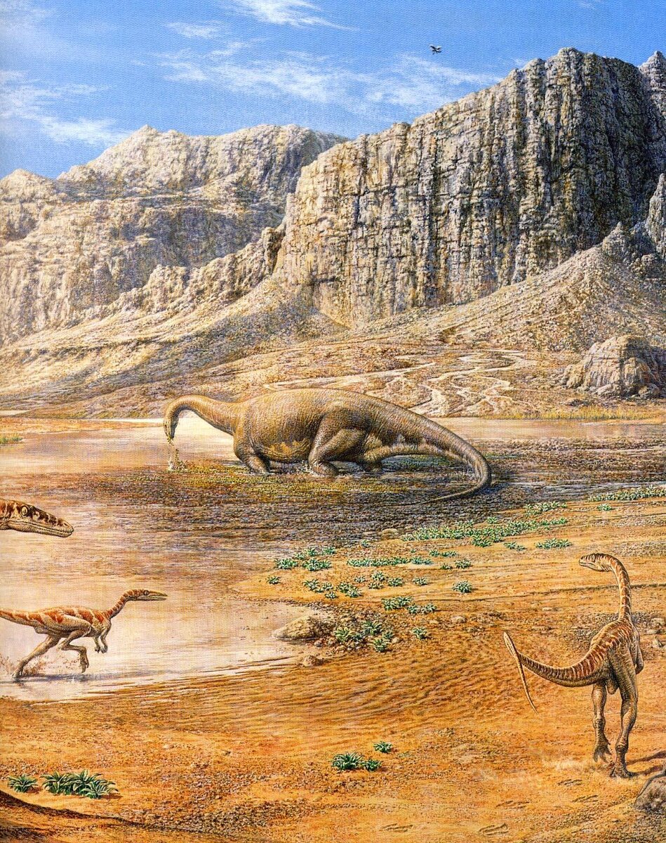 Люди мезозойской эры. Джон Сиббик динозавры. Мезозойская Эра Триасовый Юрский. Джон Сиббик палеохудожник. Триасовый Юрский и меловой периоды.