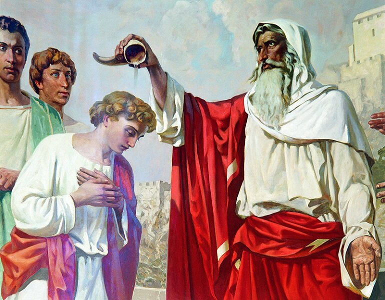 Помазание Давида на царствование.