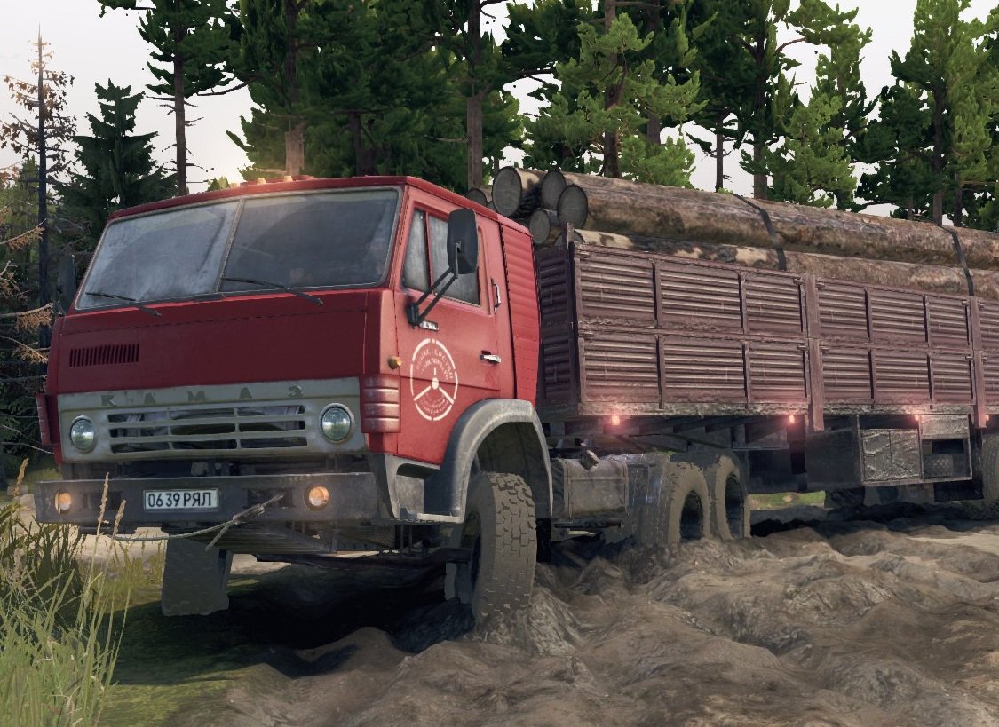 камаз-5410 в игре Spintires® | ☆ КАМАЗ ☆ Сделано в СССР ☆ | Дзен