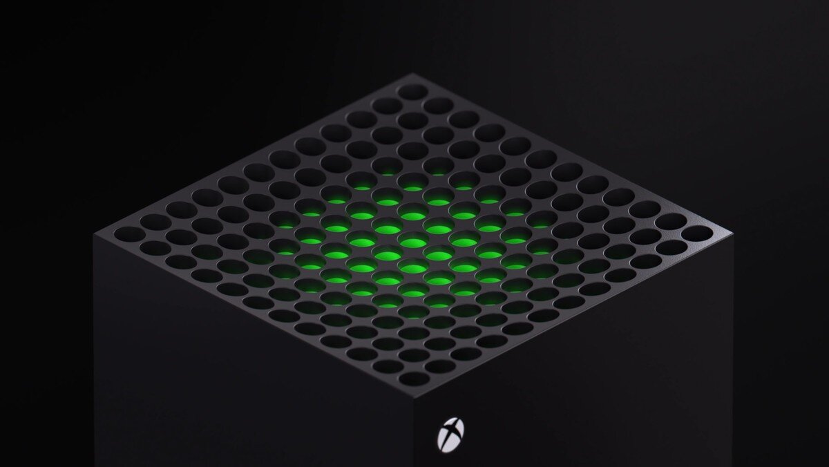 Верхняя часть Xbox Series X. 