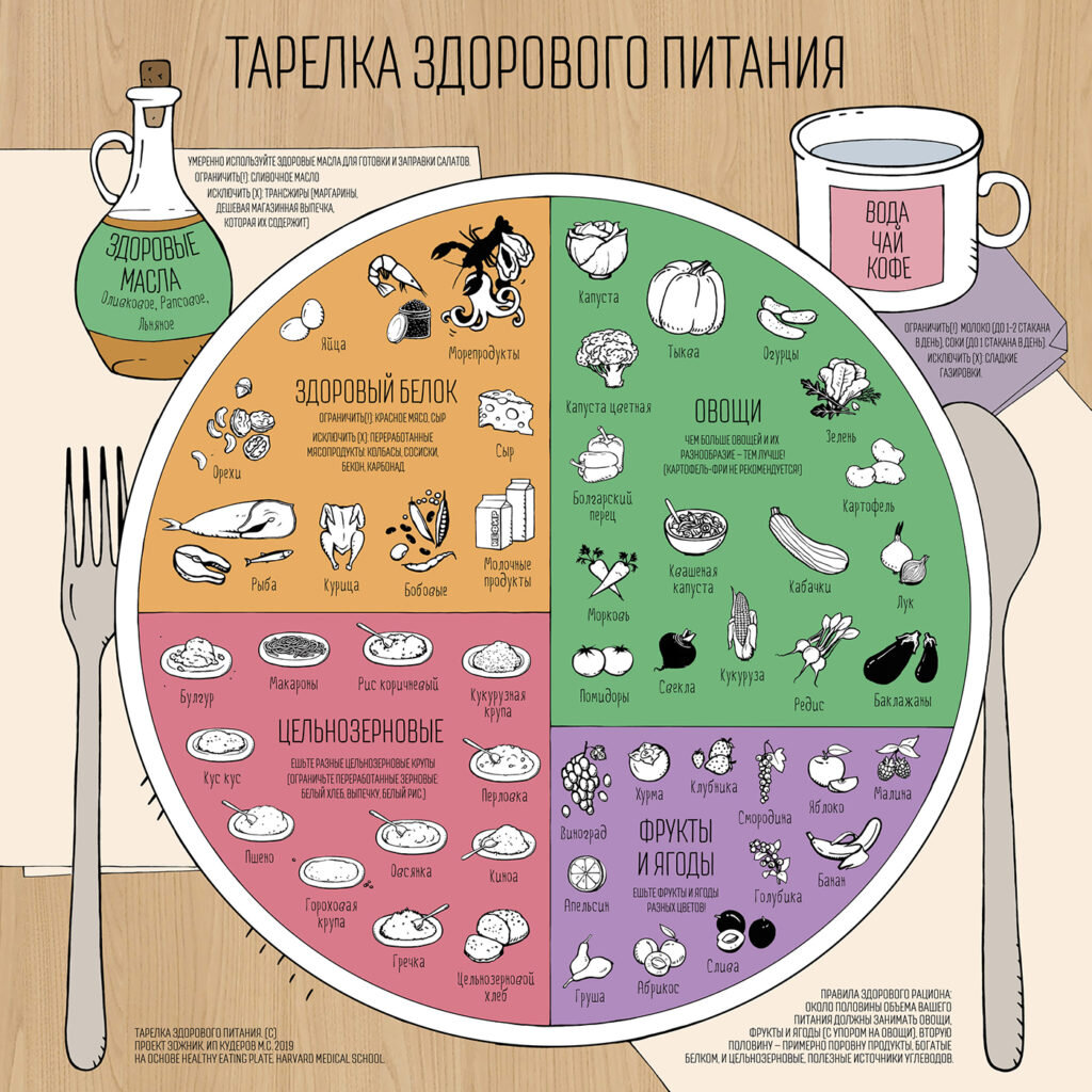 Схема здорового питания на каждый день