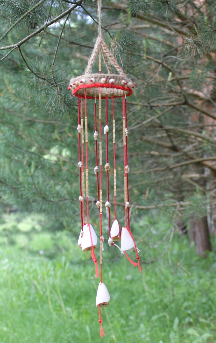 Фото автора | Музыка ветра из джута и ракушек