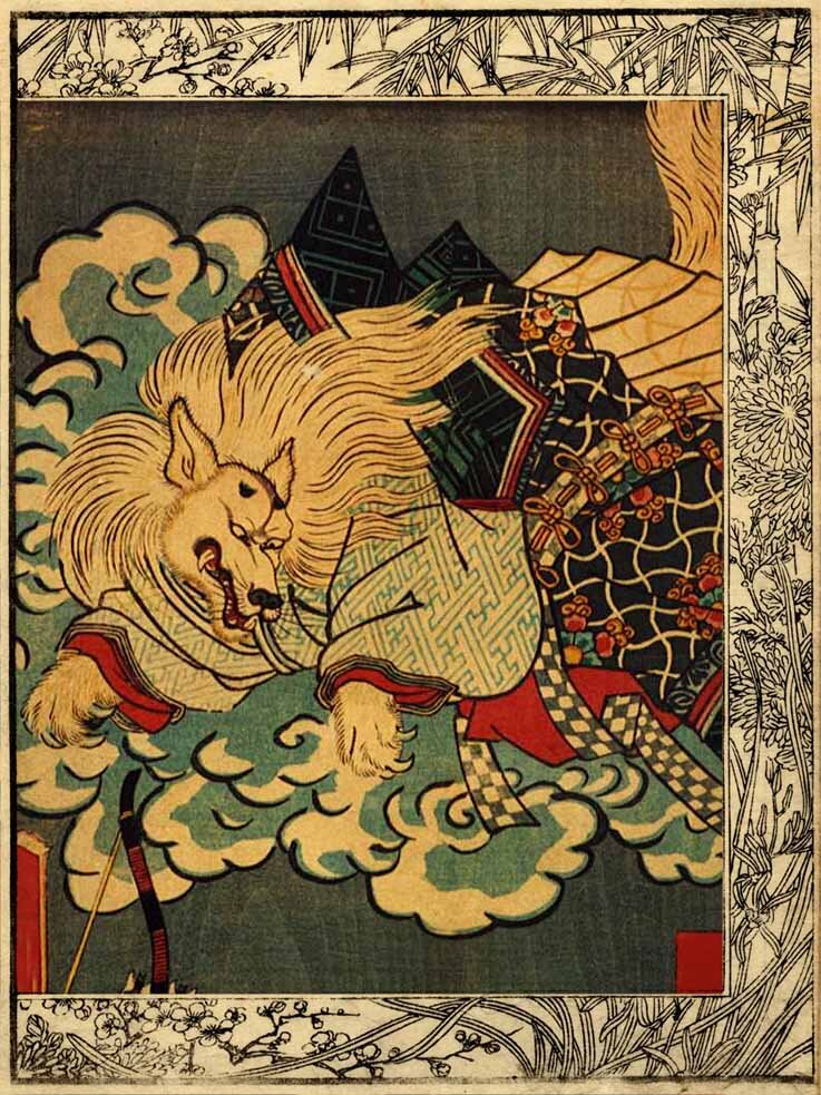 фрагмент гравюры Утагавы Кунисады