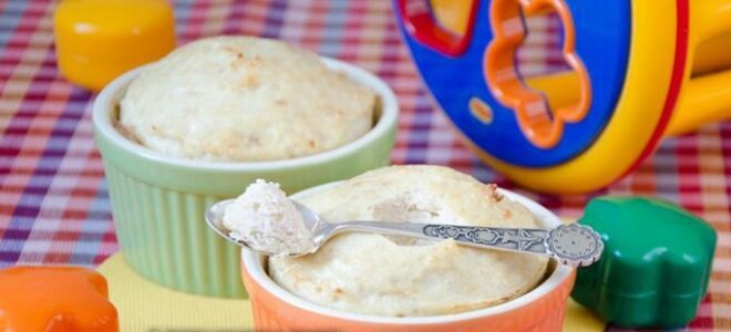 Куриное суфле в порционных формочках
