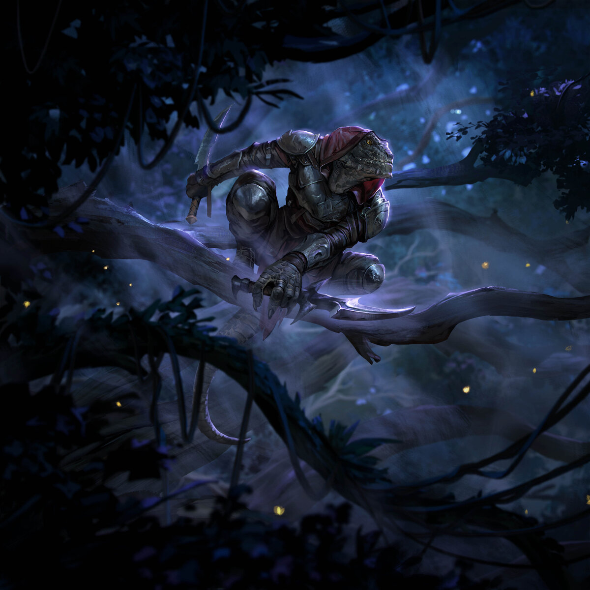 Тёмный ящер официальный арт The Elder Scrolls: Legends 