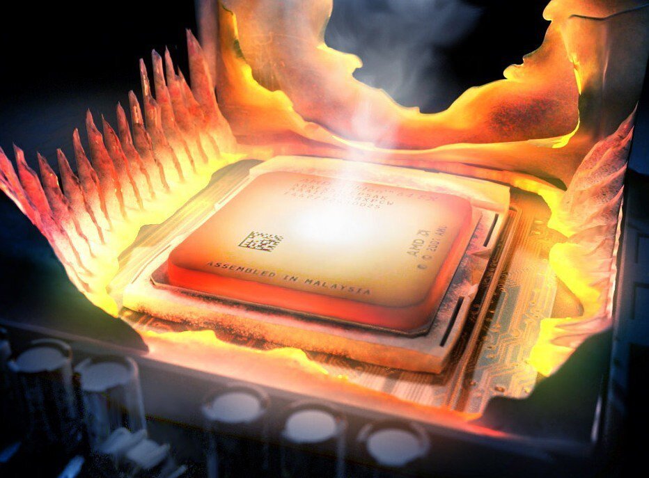художественное представление перегрева центрального процессора :)