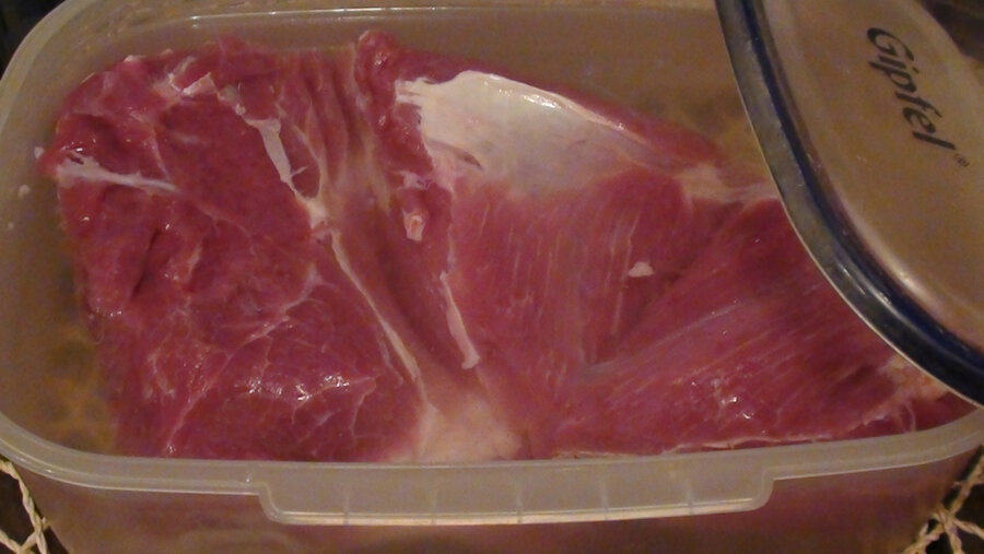 Помещаем в рассол. Фото автора