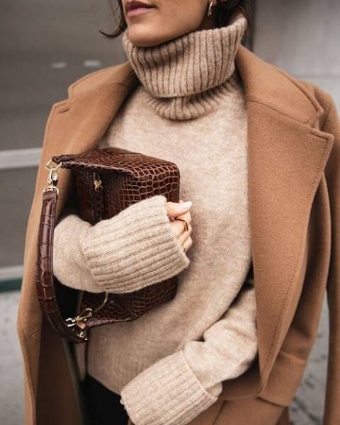 https://fashion-likes.ru/ Стильный тотал-лук в оттенках бежевого