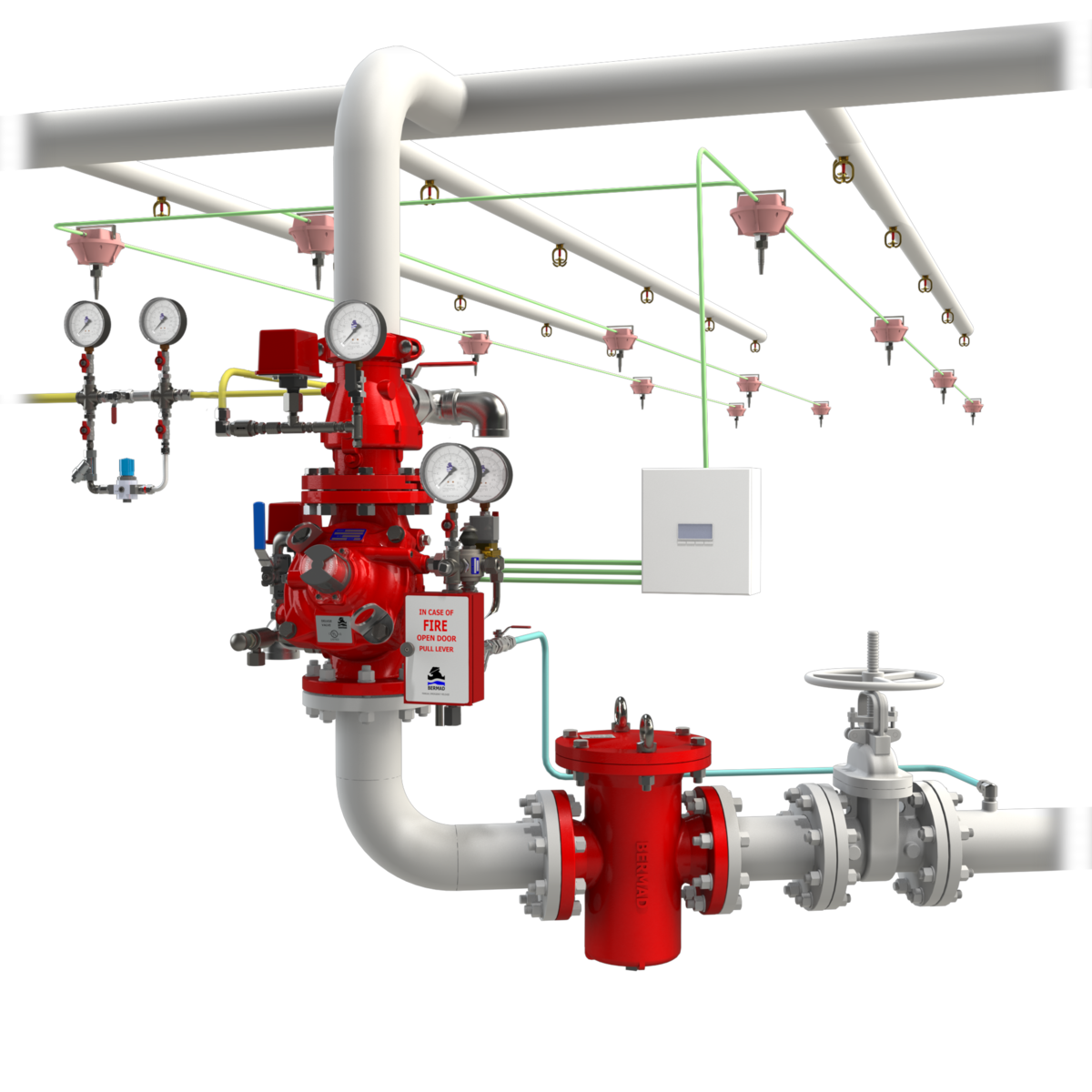 Дренчерная ауп. Системы пожаротушения водяные дренчерные. Дренчерная система пожаротушения. Спринклер дренчерная система. Ороситель спринклерный водяной свв-12.