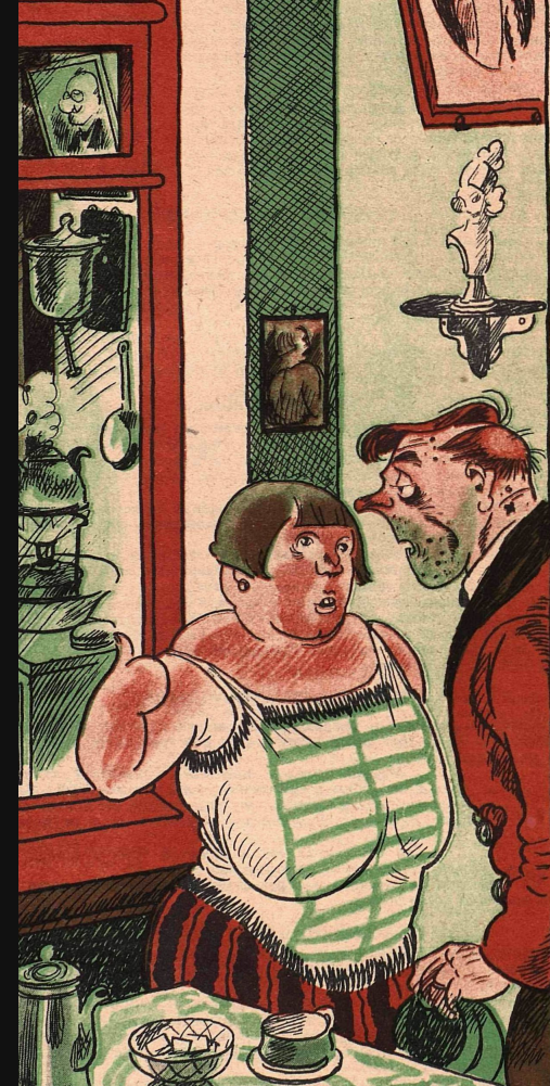 Художник К. Ротов сатирический журнал "Крокодил" 1928 №14